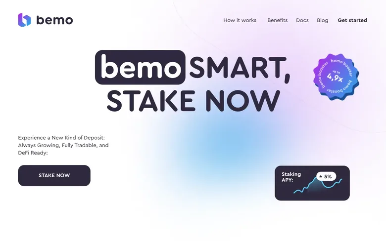 bemo.fi — TON liquid staking landing page